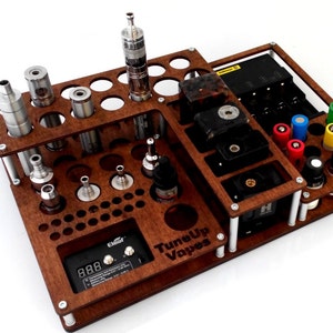Vape stand 56 holes Titan Wood(walnut)