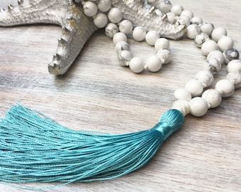 Tassel necklace- bohemian jewelry- long tassel necklace- bohemian necklace- beaded necklace- hippie necklace- gift for her- necklace