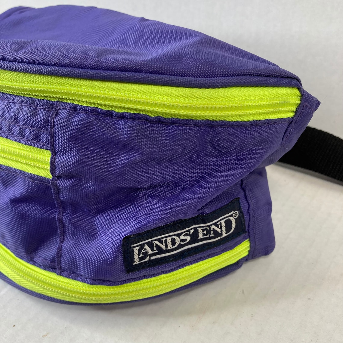 Vintage Lands End Nylon Fanny Pack Belt Bag Purple with Etsy