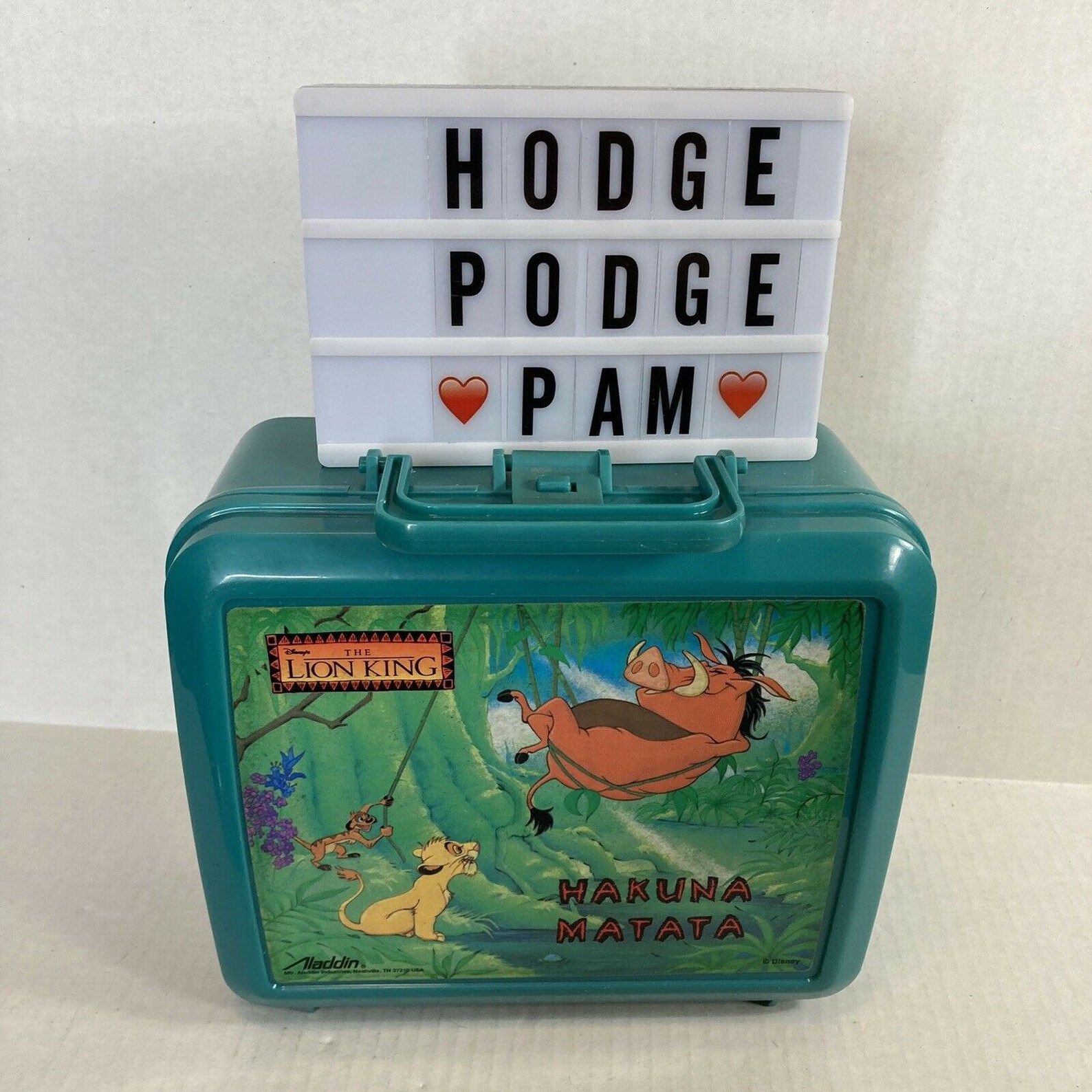 Vintage Disney Lion King Lunch Box Hakuna Matata Etsy