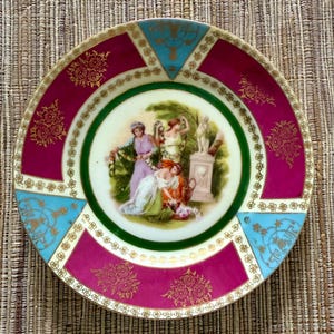 Epiag Czechoslovakian &quot;Greek Mythology&quot; Plate with Bee-Hive Mark
