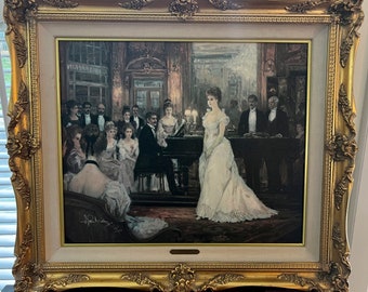 Alan Maley's The Recital Limited Edition Signed Print on Canvas