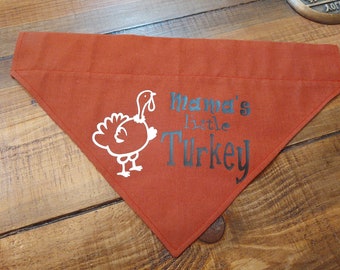 Mama's Little Turkey, Thanksgiving, Dog Bandana