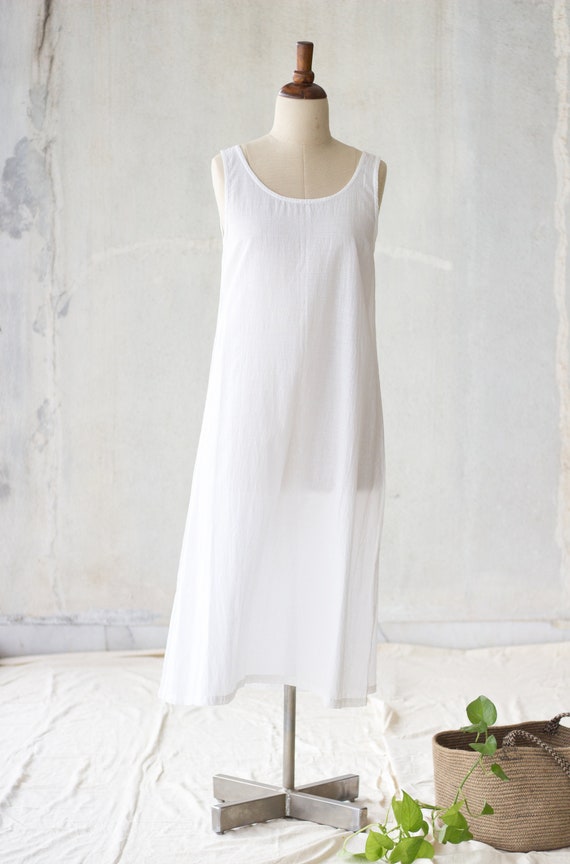 white cotton dress maxi