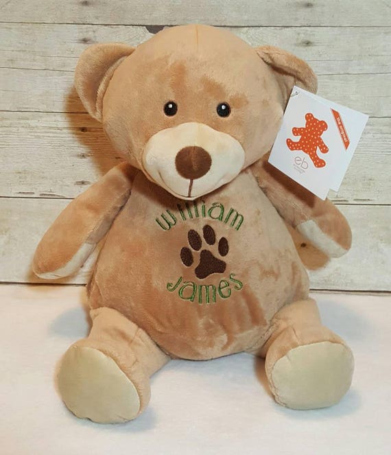 Personalized Teddy Bear embroidered stuffed animal name Etsy