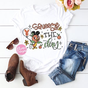 Squeeze The Day - Orange Bird Shirt - Flower and Garden Festival Shirts