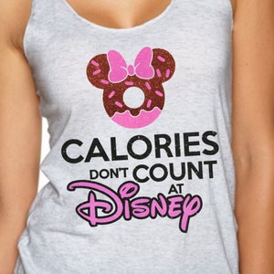 Calories Don't Count At Disney - Magical Glitter Shirt - Magical Donut Glitter Shirt