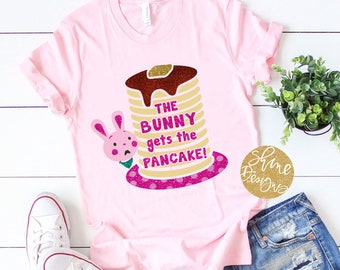 The Bunny Gets The Pancake - Wreck It Ralph 2 Glitter Shirt - Magical Shirt - Wreck It Ralph II - Ralph Breaks The Internet