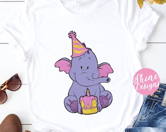 Heffalump Birthday Shirt - Winnie The Pooh Shirt - Glitter Shirt