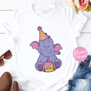 Heffalump Birthday Shirt - Winnie The Pooh Shirt - Glitter Shirt
