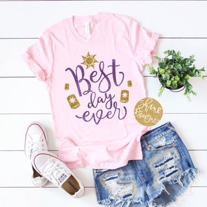 Best Day Ever - Tangled Glitter Shirt - Magical Glitter Shirt