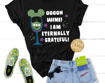 Ooooh Wine! I Am Eternally Grateful!  - Magical Drinking Shirt - Food and Wine Festival Shirt