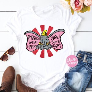 Embrace What Makes You Different Dumbo Shirt Elephant Shirt image 1