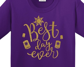 Best Day Ever - Tangled Glitter Shirt - Magical Glitter Shirt