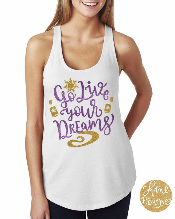 Go Live Your Dreams - Tangled Magical Glitter Shirt