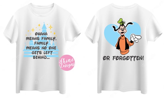 Ohana Means Family. Family Means No One Gets Left Behind Or Forgotten - Magical Family Ohana  - Glitter Shirt