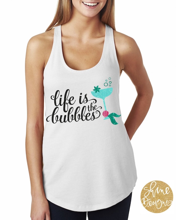 Life Is the Bubbles - The Little Mermaid Magicaly Glitter Shirt