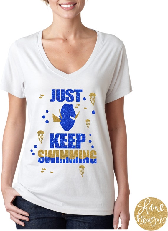 Just Keep Swimming  - Finding Nemo Magical Glitter Shirt