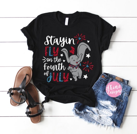 Stayin Fly on the Fourth of July - Magical Fourth of July Glitter Shirt - Magical Glitter Shirt