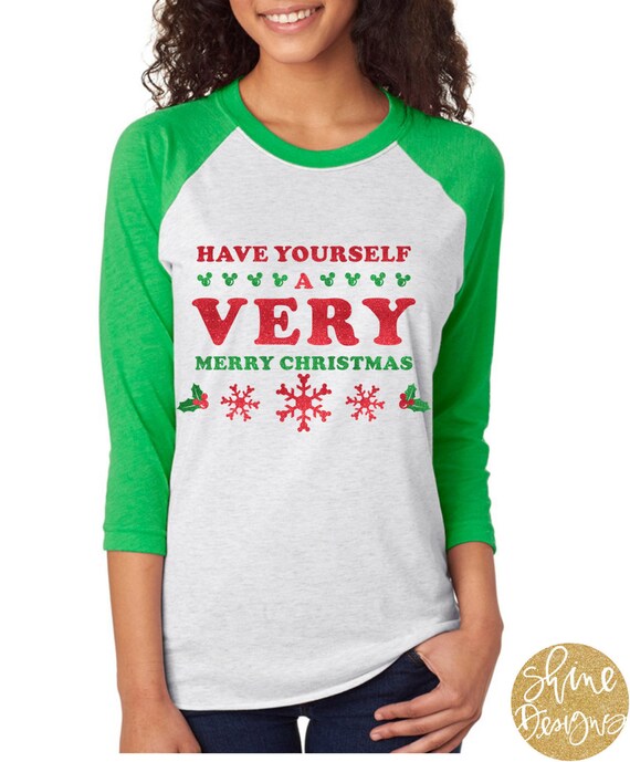 Have Yourself A Verry Merry Christmas - Magical Glitter Shirt - Mickey's Very Merry Christmas Party