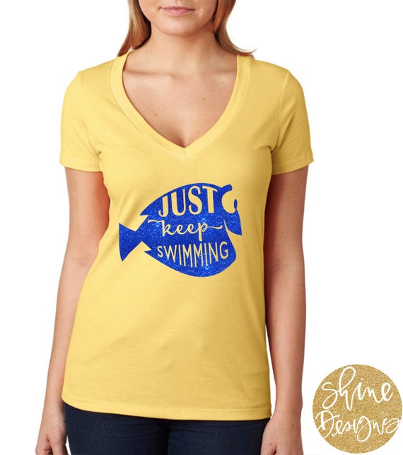 Just Keep Swimming Shirt - Finding Dory Magical Glitter Shirt