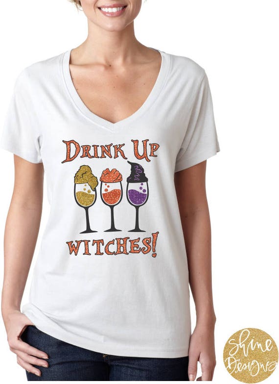 Drink Up Witches - Hocus Pocus Shirt - Sanderson Sisters Glitter Shirt