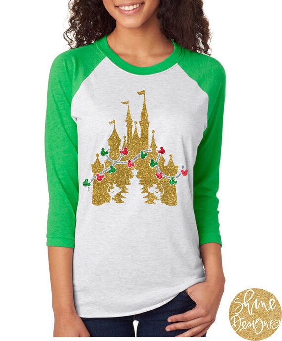 Magical Christmas Castle - Glitter Shirt