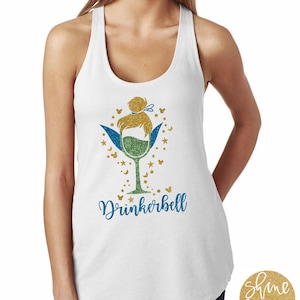 Drinkerbell - Tinkerbell Inspired Magicaly Glitter Shirt - Epcot Food and Wine Festival