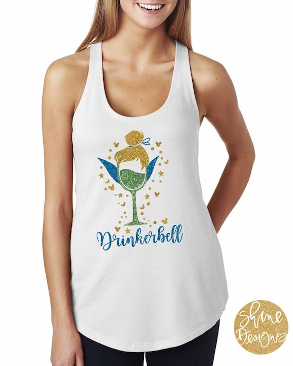 Drinkerbell - Tinkerbell Inspired Magicaly Glitter Shirt - Epcot Food and Wine Festival