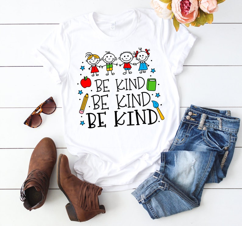 Be Kind, Be Kind, Be Kind Teachers Tshirt image 1