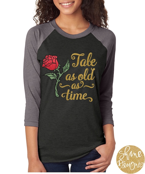 Tale As Old As Time - Magical Glitter Shirt - Beauty and the Beast Shirt