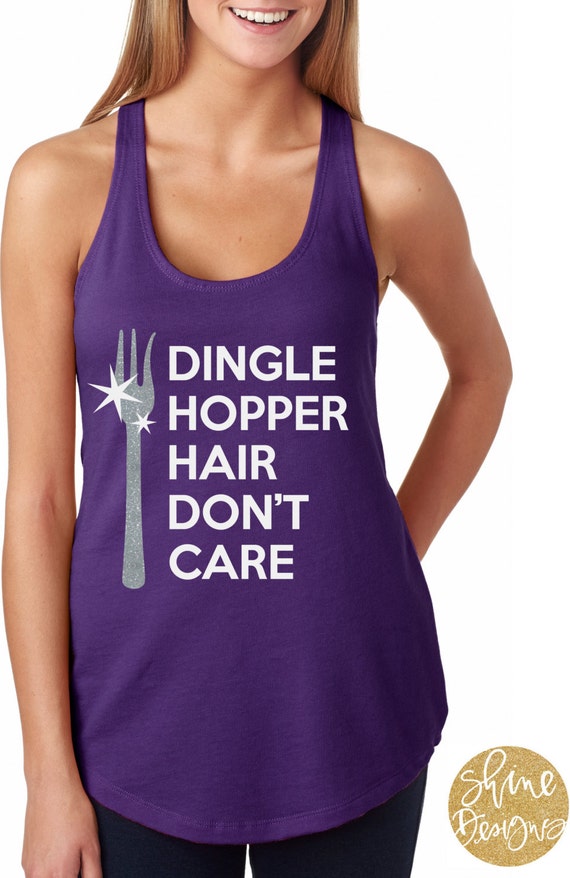 Dingle Hopper Hair Don't Care  - Magical Glitter Shirt