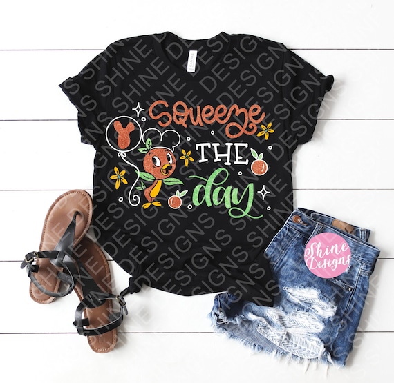 Squeeze The Day - Orange Bird Shirt - Flower and Garden Festival Shirts