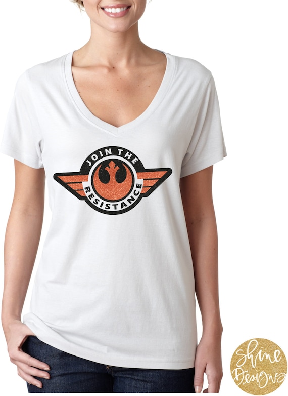 Join The Resistance - Star Wars Glitter Shirt