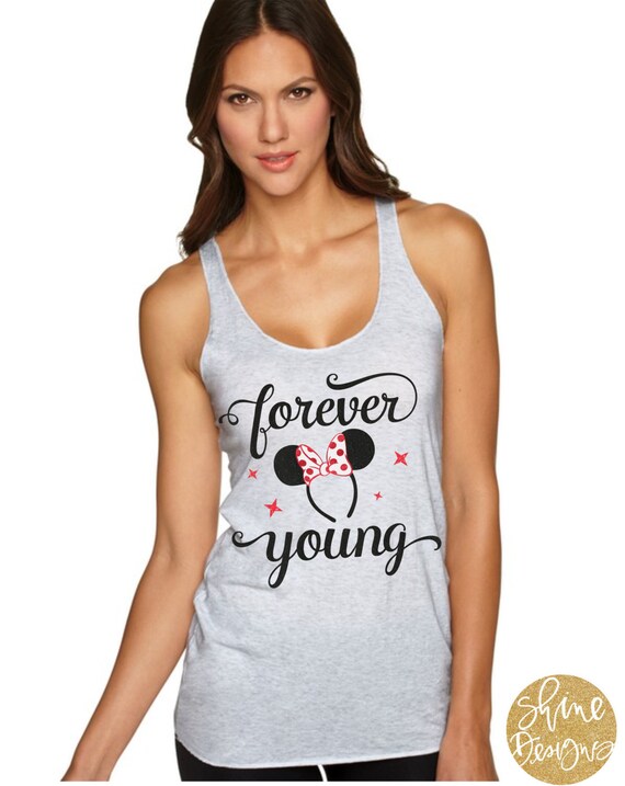 Forever Young Minnie Mouse Headband  - Magical Glitter Shirt