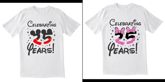 Celebrating 25 Years Tshirt - Anniversary Tshirt