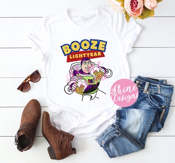 Booze Lightyear - Buzz Shirt - Toy Story Shirt - Magical Glitter Shirt