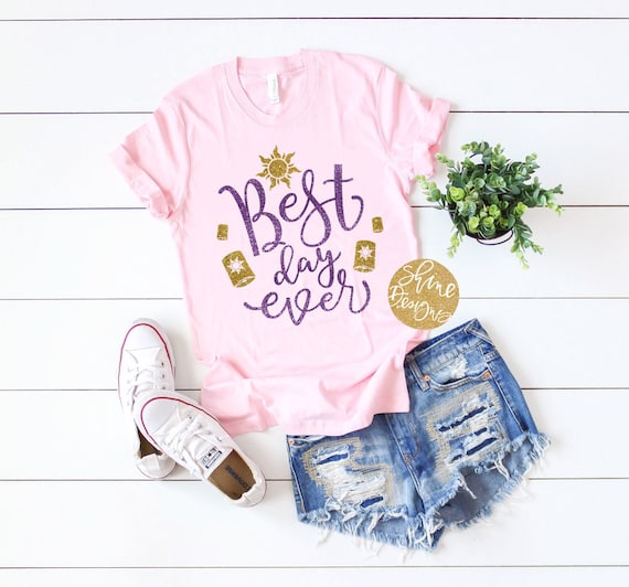 Best Day Ever - Tangled Glitter Shirt - Magical Glitter Shirt