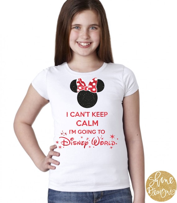 I can't keep calm I'm going to disney - Magicaly Shirt -  Glitter Shirt
