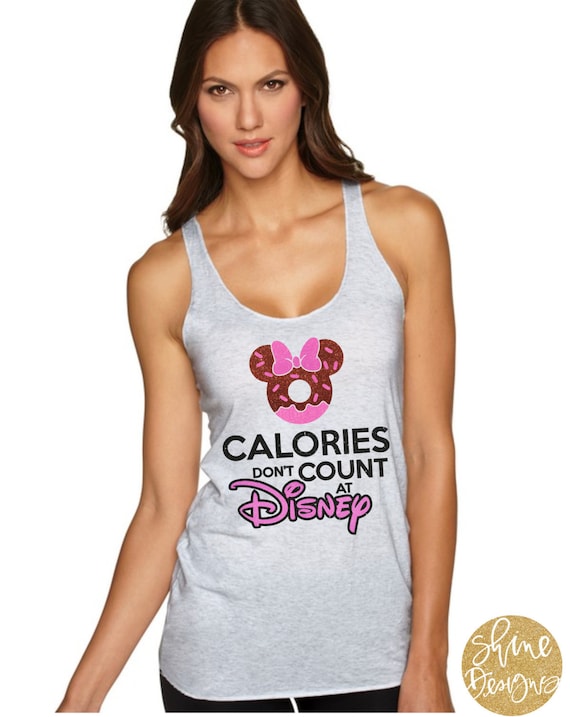 Calories Don't Count At Disney - Magical Glitter Shirt - Magical Donut Glitter Shirt