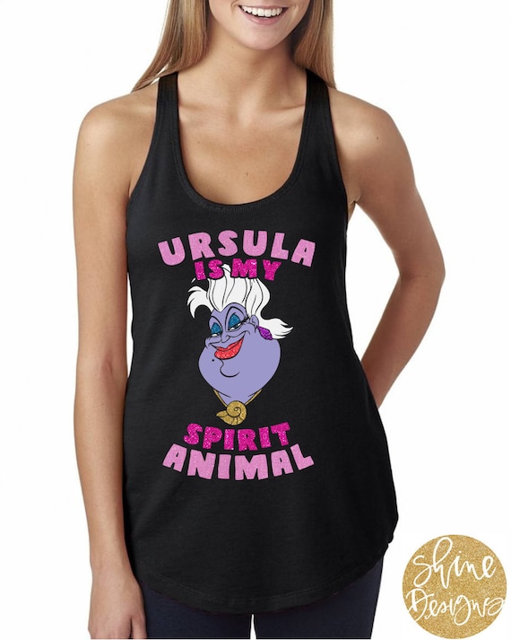 Ursula Is My Spirit Animal - Ursula Magical Glitter Shirt - Villain Glitter Shirt