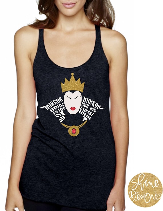 Magicaly Snow White Evil Queen Glitter Shirt