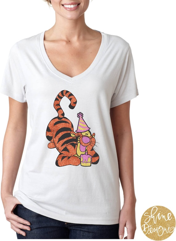 Tigger Birthday Shirt - Winnie The Pooh Shirt - Glitter Shirt