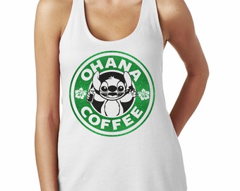 ORIGINAL - Ohana Coffee - Magical Stitch Ohana Coffee - Glitter Shirt