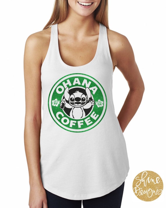 ORIGINAL - Ohana Coffee - Magical Stitch Ohana Coffee - Glitter Shirt