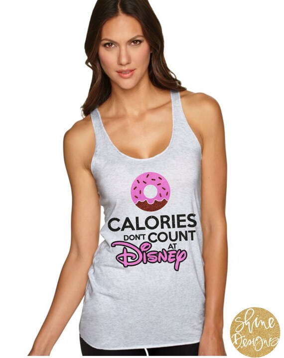 Calories Don't Count At Disney - Magical Glitter Shirt - Magical Donut Glitter Shirt