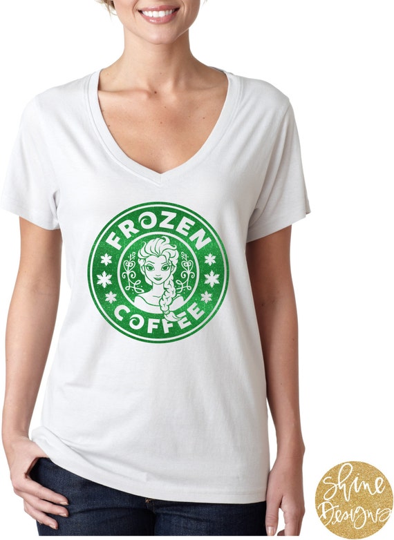 ORIGINAL - Frozen Coffee Glitter Shirt - Frozen Magical Glitter Shirt