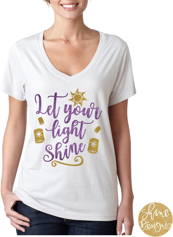 Let Your Light Shine - Tangled Magical Glitter Shirt