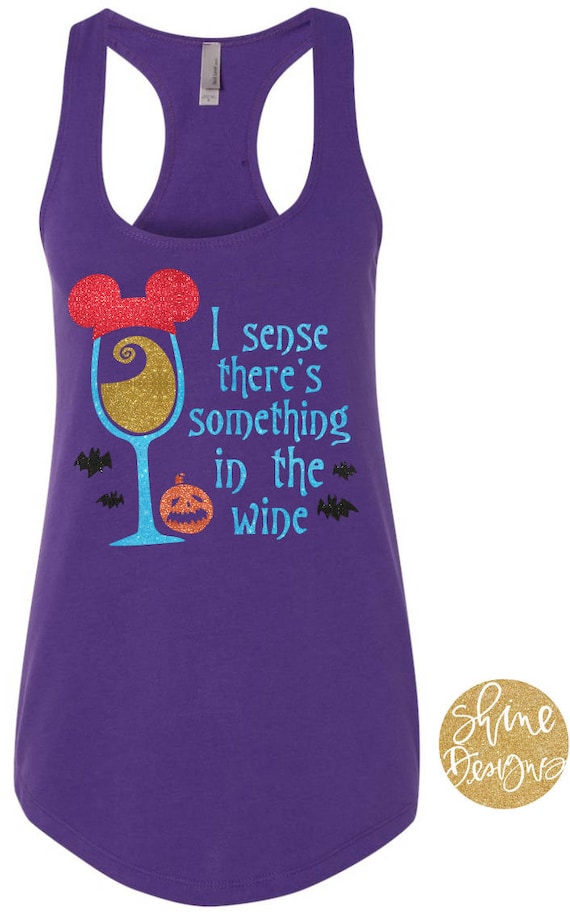 I Sense There's Something in the Wine - Sally Nightmare Before Christmas Wine Inspired Glitter Shirt