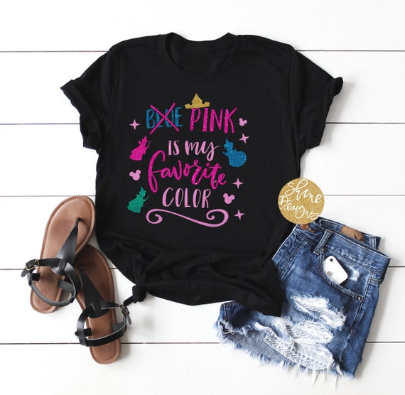Pink Is My Favorite Color - Sleeping Beauty Aurora Shirt - Magical Shirt - Sleeping Beauty Glitter Shirt